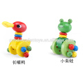 EB1009 6 Design Hardwood Lovely Animals Baby Walk Toy